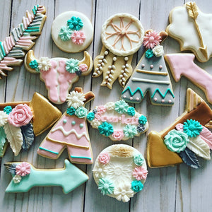 Boho Theme Cookies