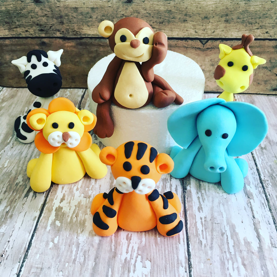 Safari Animals Cake toppers