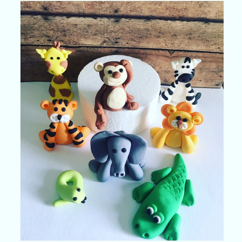 Safari Animals Cake toppers (8)