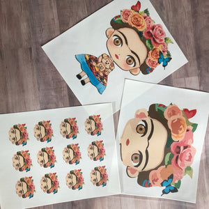 Frida Face Edible Sheet