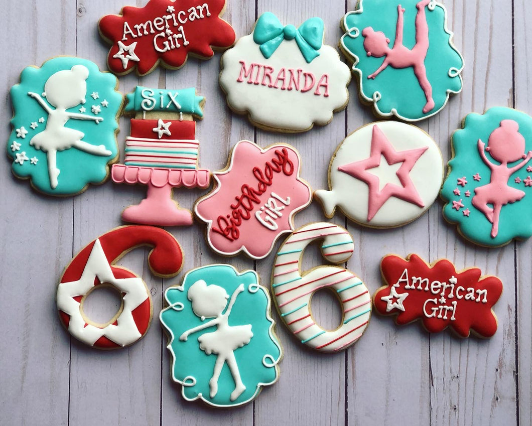 Ballerina American doll Cookies