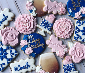Birthday Tiles theme Cookies