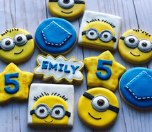 Load image into Gallery viewer, Minion theme cookies