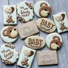 Load image into Gallery viewer, Bear Baby shower cookies