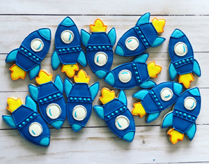 Cohetes theme Cookies