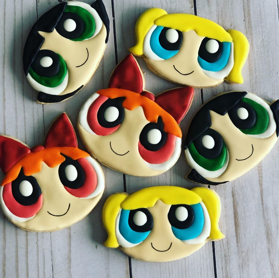 Power puff girl Theme Cookies