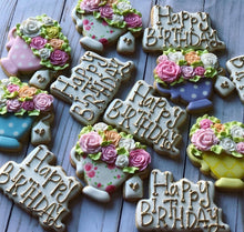 Load image into Gallery viewer, Teacups Birthday Theme Cookies