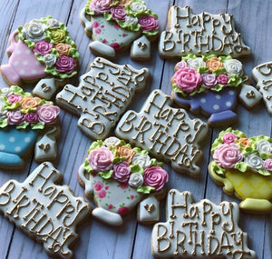 Teacups Birthday Theme Cookies