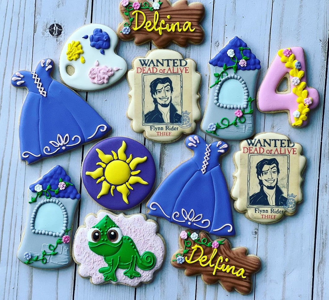 Rapunzel Princess Cookies