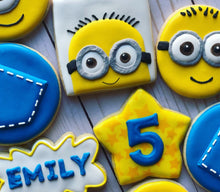 Load image into Gallery viewer, Minion theme cookies