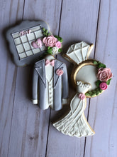 Load image into Gallery viewer, Wedding theme cookies