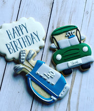 Load image into Gallery viewer, Custom golf Birthday Gift Cookies