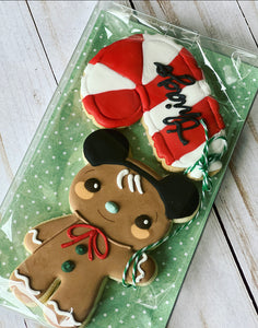 Gingerbread with balloon Christmas Cookies gift set