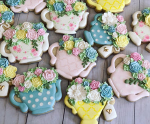 Tea cup Party Birthday Theme Cookies