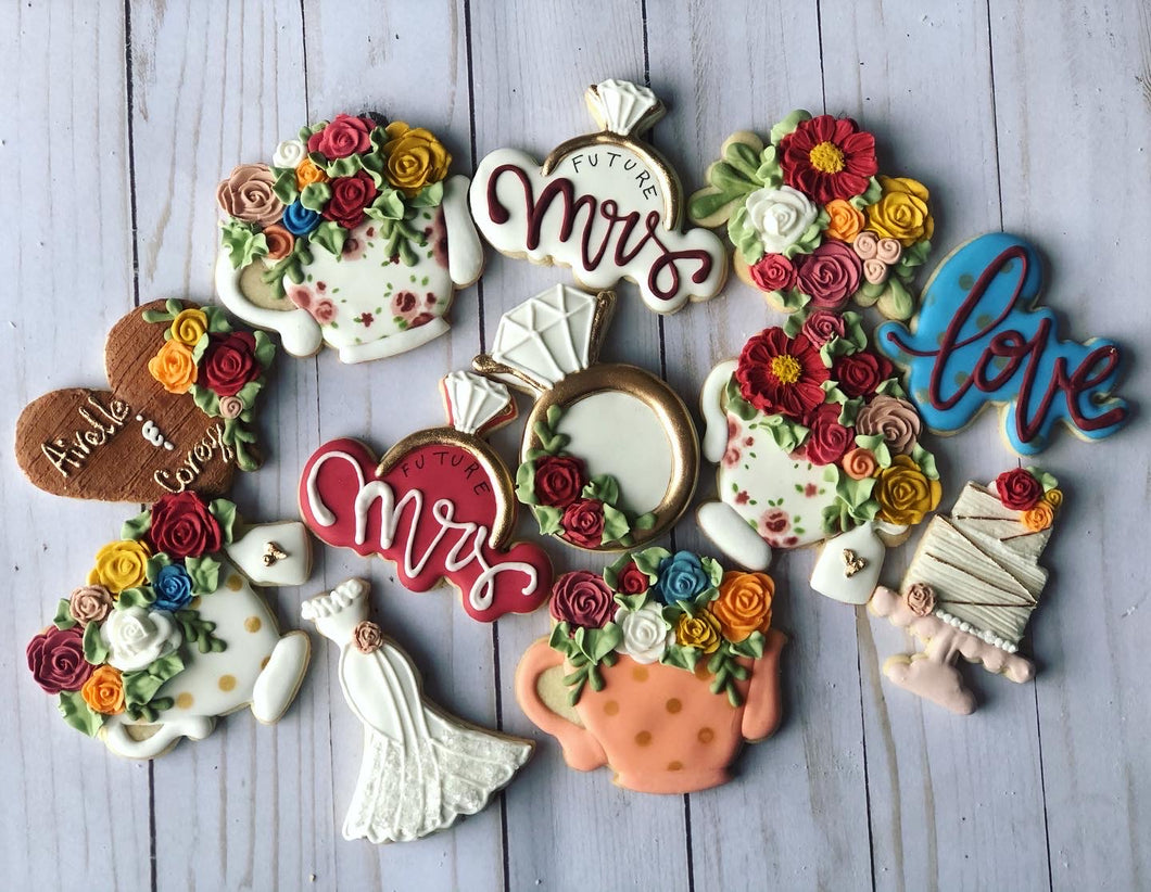 Wedding Bridal shower cookies