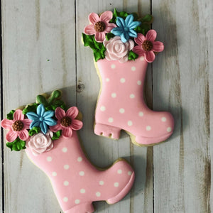 One year old birthday garden Theme Cookies