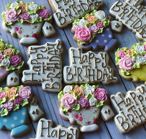 Teacups Birthday Theme Cookies