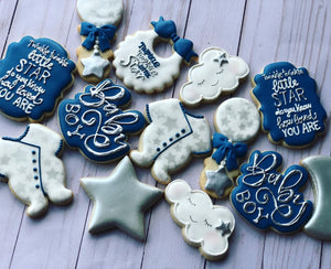Baby shower cookies