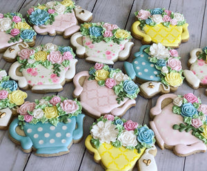 Tea cup Party Birthday Theme Cookies