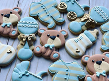 Load image into Gallery viewer, Bear Baby shower cookies