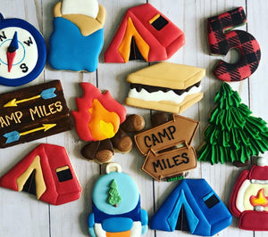 Camping Theme Cookies
