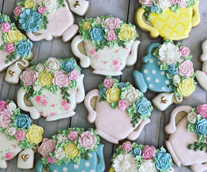 Tea cup Party Birthday Theme Cookies