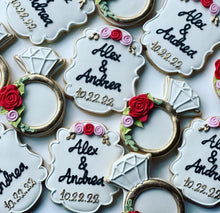 Load image into Gallery viewer, Wedding theme cookies