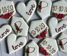 Load image into Gallery viewer, Wedding theme cookies