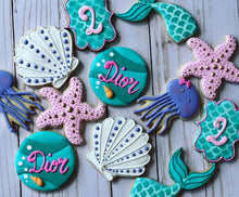 Load image into Gallery viewer, Mermaid theme Cookies