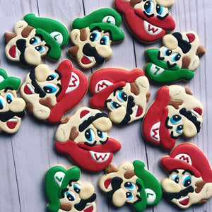 Mario and Luigi theme Cookies