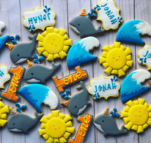 Load image into Gallery viewer, Whale theme Cookies