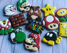 Load image into Gallery viewer, Mario Bro theme Cookies