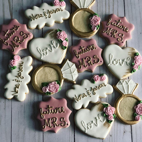 Bridal shower cookies