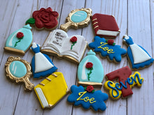 Load image into Gallery viewer, Beauty and the Beast Princess Cookies