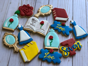 Beauty and the Beast Princess Cookies