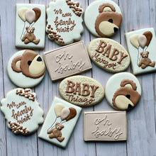 Load image into Gallery viewer, Bear Baby shower cookies
