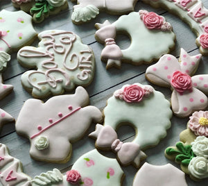Girl Baby shower cookies
