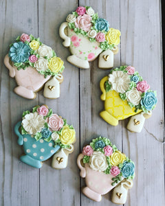 Tea cup Party Birthday Theme Cookies