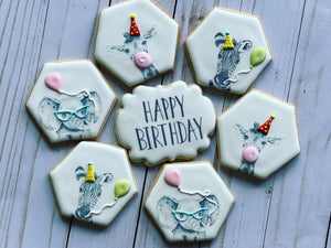 Safari Animal birthday Cookies