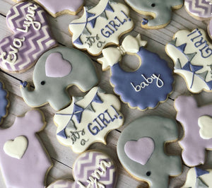Girl Baby shower cookies