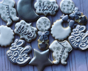Baby shower cookies