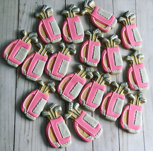 Golf bag theme cookies