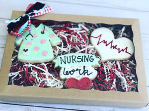 Nursing theme cookies