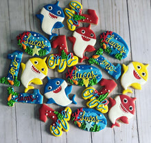 Load image into Gallery viewer, Baby shark Cookies