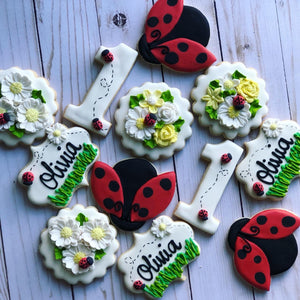 Ladybug Theme Cookies
