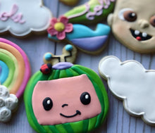Load image into Gallery viewer, Cocomelon Rainbow Theme Cookies