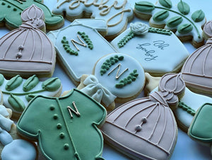 Natural Baby shower cookies