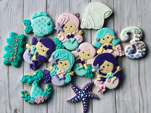 Load image into Gallery viewer, Mermaid theme Cookies
