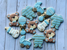 Load image into Gallery viewer, Bear Baby shower cookies