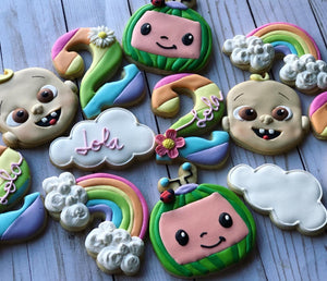 Cocomelon Rainbow Theme Cookies